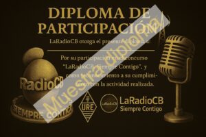 Diploma LaRadioCB Siempre Contigo