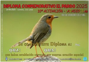 Diploma El Pardo 2025 LaRadioCB